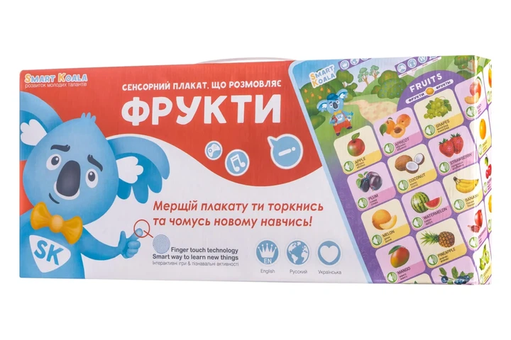 Аудио Коврик Smart Koala двуязычный "Фрукты" - Фото 4 Аудио Коврик Smart Koala двуязычный "Фрукты" - изображение 4