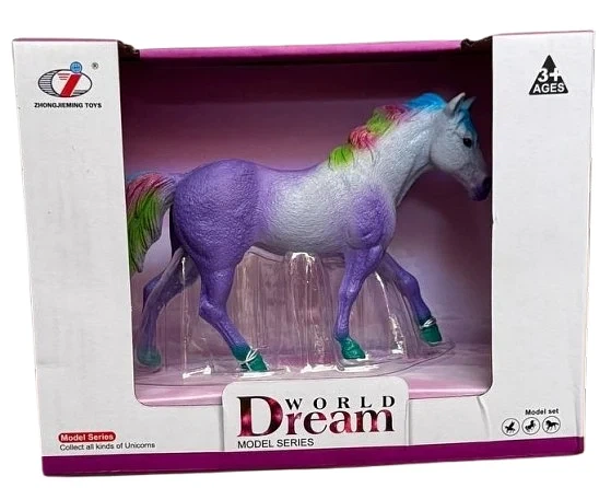 Фігурка коня фіолетового, для колекції, Dino Toys - Фото 1 Фігурка коня фіолетового, для колекції, Dino Toys - зображення 1