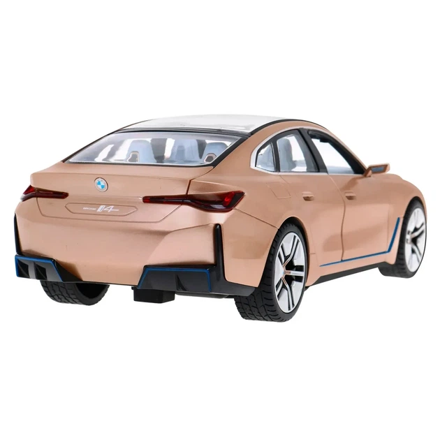 Радиоуправляемый автомобиль BMW i4 1:14 Rastar 20345, золотистый - изображение 4