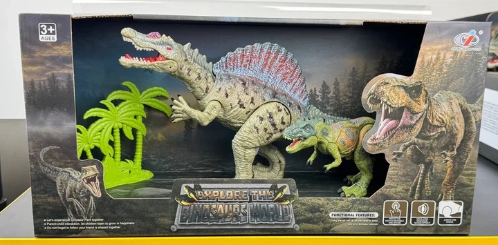 Ігровий набір динозаврів Спинозавр і Тиранозавр зі звуком, Dino Toys - зображення 2