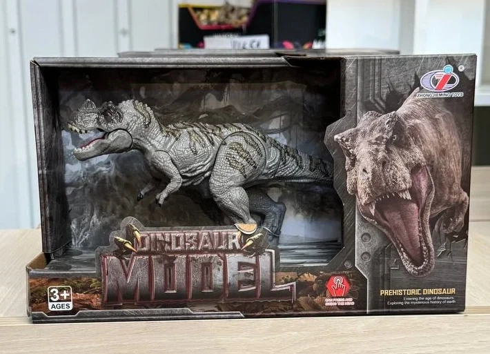 Фигурка Цератозавр серый с подвижной челюстью, Dino Toys - изображение 2