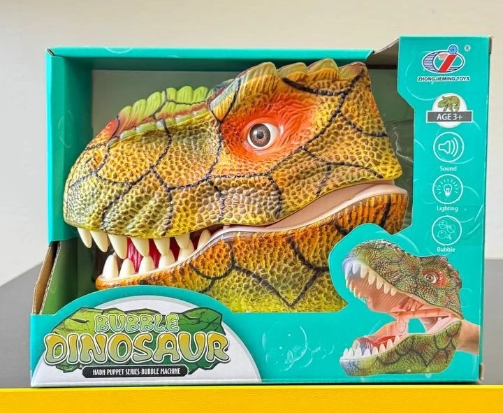 Генератор мильних бульбашок Дракон зелений, Dino Toys - Фото 2 Генератор мильних бульбашок Дракон зелений, Dino Toys - зображення 2