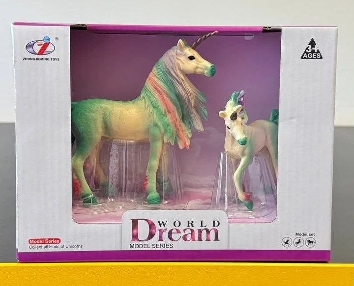 Набор фигурок единорогов Лесная мечта, Dino Toys, 2 шт, зеленый - изображение 2