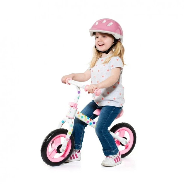 Беговел детский Molto Minibike, розовый, в горошек - Фото 5 Беговел детский Molto Minibike, розовый, в горошек - изображение 5
