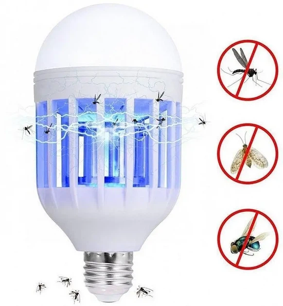 Светодиодная лампа отпугиватель от комаров Mosquito Killer Lamp, 15Вт - изображение 3