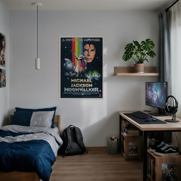 Постер Майкл Джексон, Michael Jackson, Moonwalker, декор в комнату меломана, A3 42×30 см (id3456) - изображение 2