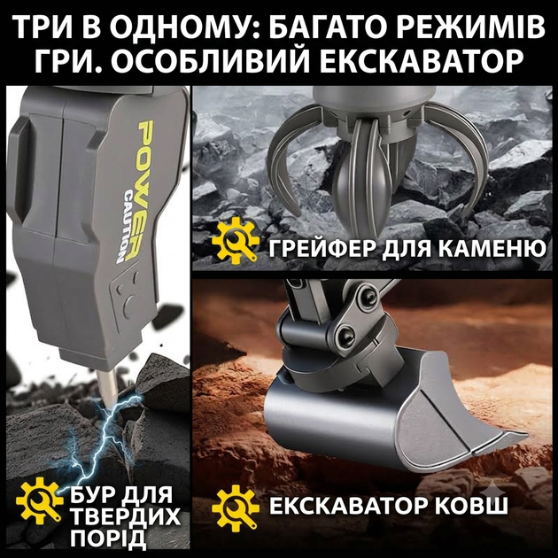 Игрушка экскаватор на пульте управления 3 в 1 Excavator 3309 - изображение 4