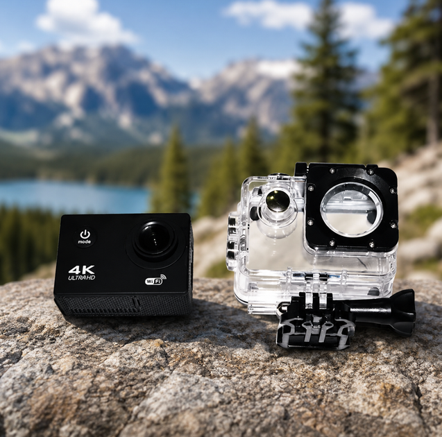 Екшн-камера DVR SPORT S2 4K 30fps 16 Мп 170° з водонепроникним кейсом до 30 м - зображення 7