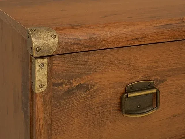 Вместительный комод для спальни и гостиной JKOM4S/80 Монтана ВМК дуб шутер с 4 выдвижными ящиками 80х87х40 см - изображение 7