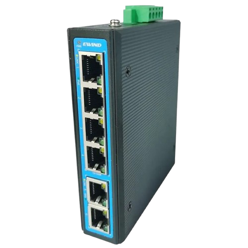 Коммутатор сетевой Ewind EW-PIS1706FE неуправляемый настольный 6-портовый 48–57 В DC - изображение 3