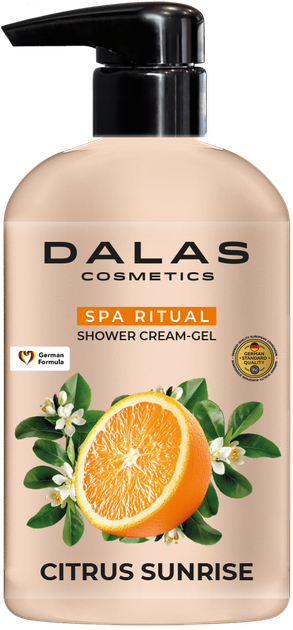 Dalas Cosmetics Крем-гель для душу CITRUS SUNRISE, 550 мл - Фото 1 Dalas Cosmetics Крем-гель для душу CITRUS SUNRISE, 550 мл - изображение 1