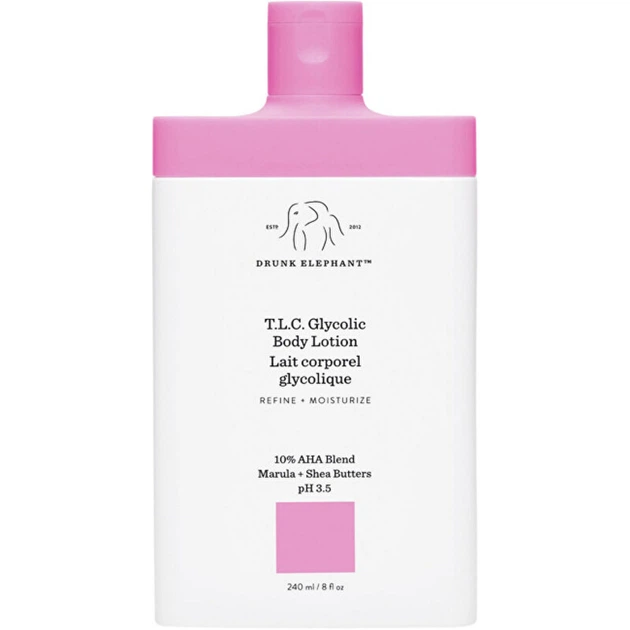 Лосьйон для тіла Drunk Elephant T.L.C. Glycolic, 240 мл - Фото 1 Лосьйон для тіла Drunk Elephant T.L.C. Glycolic, 240 мл - зображення 1