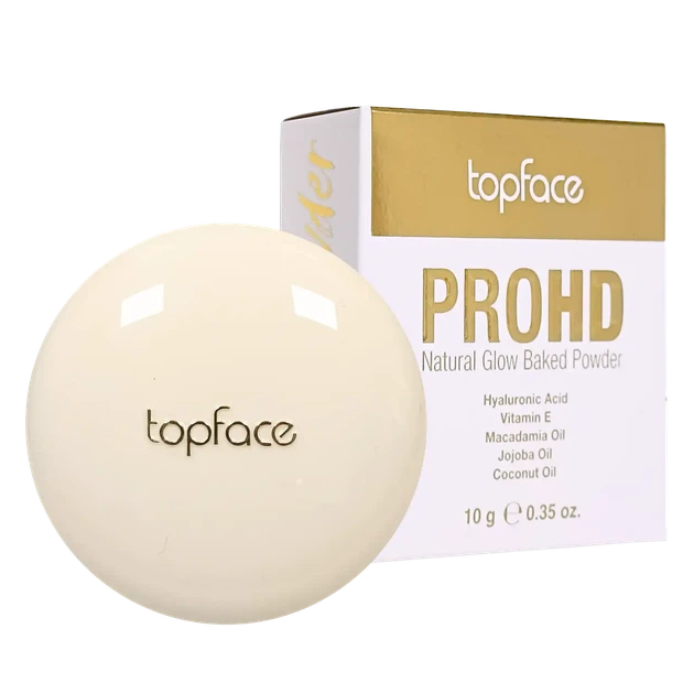Пудра для лица запеченная TopFace ProHD Natural Glow PT704, 006 Deep Bronze Бронзовая - изображение 4