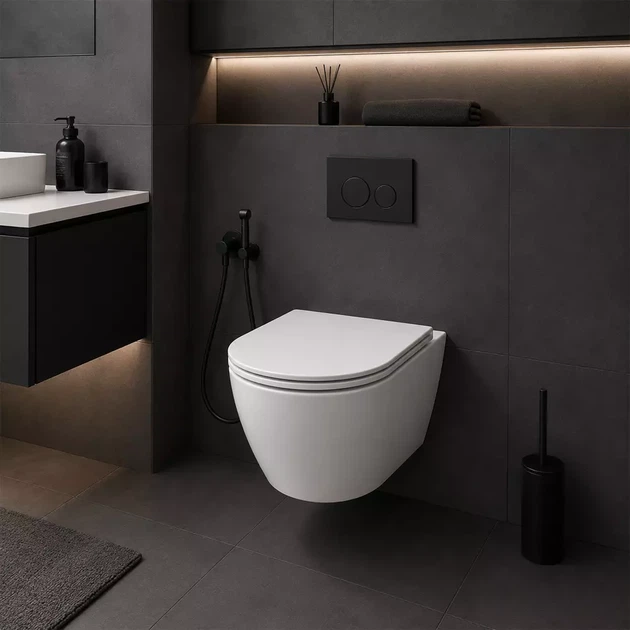 Інсталяція Grohe Rapid SL 38840000 (UA3873200A) з панеллю змиву Skate Cosmopolitan 38732000 + унітаз Devit Aero Rimless 3810830 Vortex Flush з сидінням Soft Close дюропласт - зображення 7