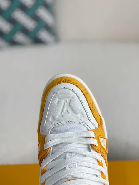 Кросівки Louis Vuitton Trainer Yellow Monogram 44 - Фото 6 Кросівки Louis Vuitton Trainer Yellow Monogram 44 - изображение 6