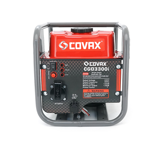 Генератор инверторный COVAX CGO3300i, 1.5kW, бензин, однофазный 220V, 50Hz - изображение 3