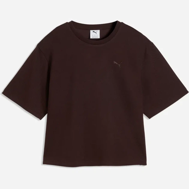 Футболка хлопковая короткая женская Puma 695751-33 S Коричневая (4070033335819) - Фото 4 Футболка хлопковая короткая женская Puma 695751-33 S Коричневая (4070033335819) - изображение 4