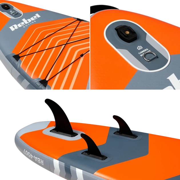 Дошка SUP Rebel Active RBA-4507 Orange (RBA-4507-OR) - зображення 11
