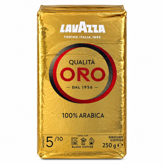 Кофе молотый Lavazza Qualita Oro 250 г - Фото 1 Кофе молотый Lavazza Qualita Oro 250 г - изображение 1