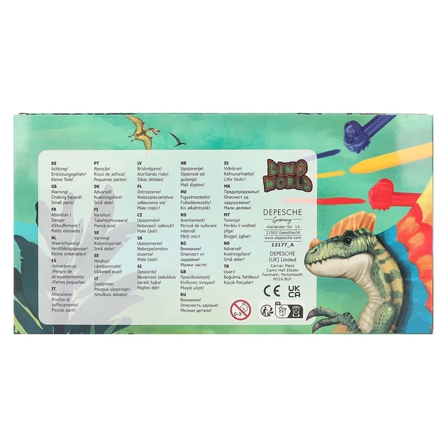 Набір кольорової крейди Depesche Dino World - Фото 6 Набір кольорової крейди Depesche Dino World - зображення 6