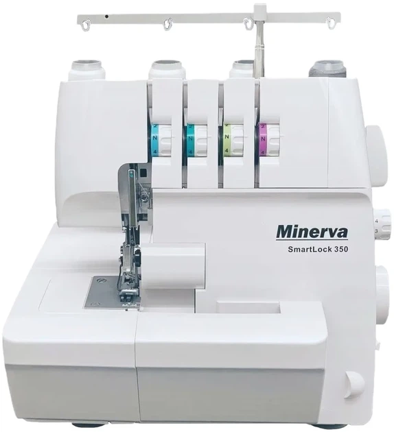 Оверлок Minerva 2 3 4 ниточный 91Вт 1200 стежков в минуту белый - Фото 1 Оверлок Minerva 2 3 4 ниточный 91Вт 1200 стежков в минуту белый - изображение 1