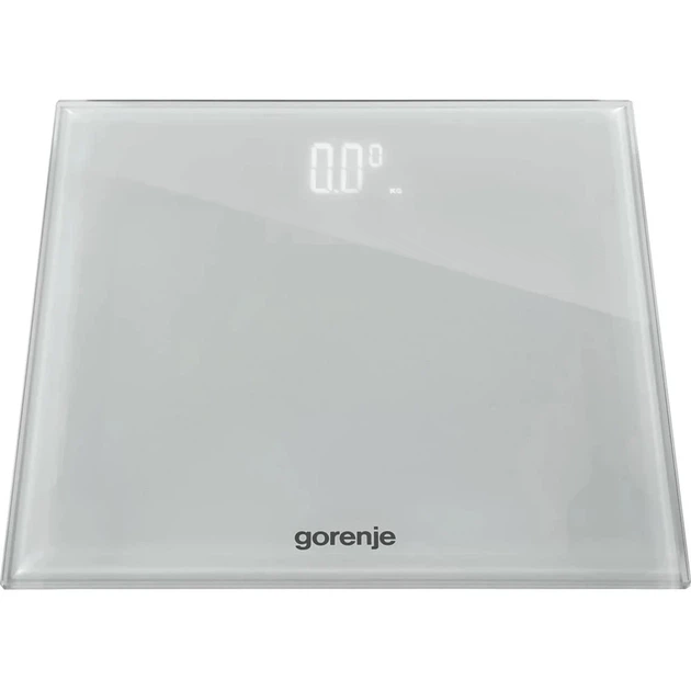 Весы напольные Gorenje, 180 кг, с цифровым дисплеем, стеклянный корпус, белый цвет - изображение 3
