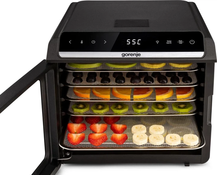 Сушилка для продуктов Gorenje FDK600DB 580Вт 6 поддонов 25см черная пластик+металл - изображение 5