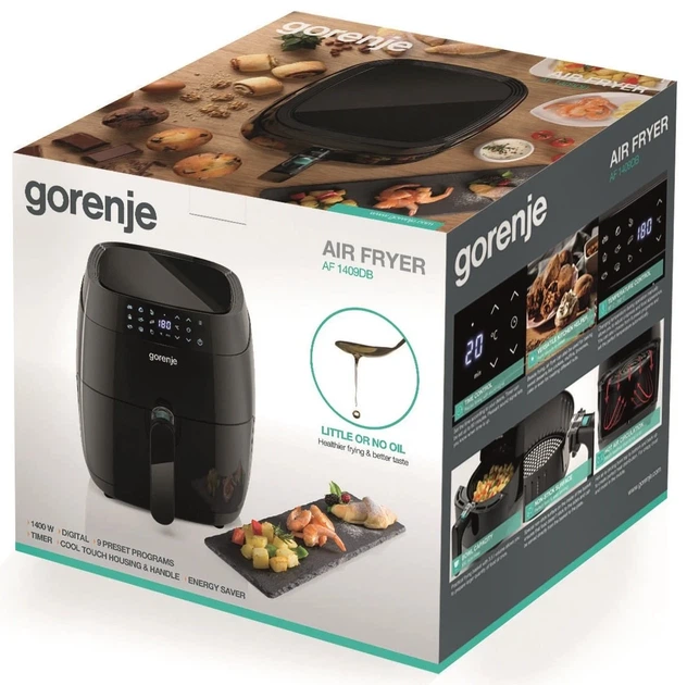 Мультикухонний прилад Gorenje 1400Вт, ємність 3.5л, сенсорне керування, 9 автоматичних програм, пластиковий корпус, чорний колір. - зображення 8