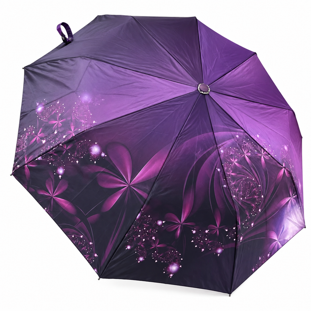 Женский зонт полуавтомат Три Слона 34037 VIOLET Satin, Фиолетовый - изображение 3