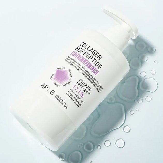 Лосьон для тела с коллагеном, EGF и пептидами для упругости кожи APLB Collagen EGF Peptide Body Lotion 300 мл - изображение 3