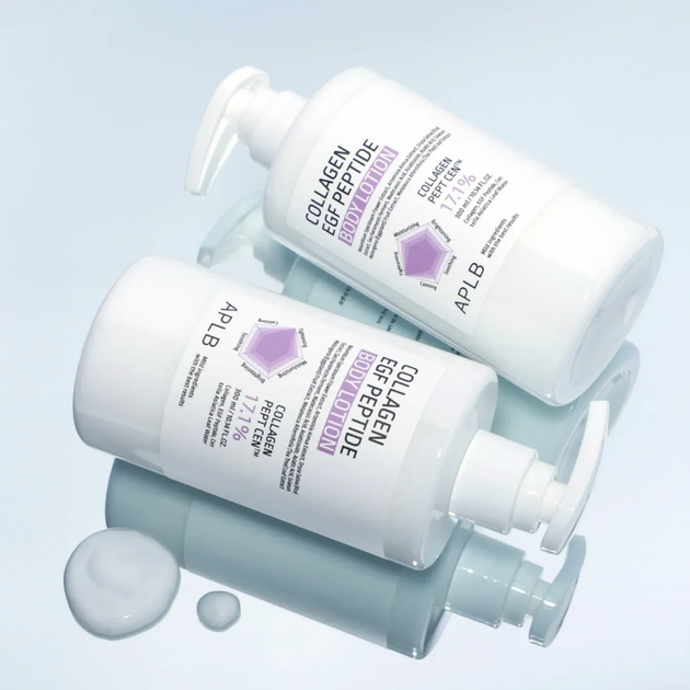 Лосьон для тела с коллагеном, EGF и пептидами для упругости кожи APLB Collagen EGF Peptide Body Lotion 300 мл - изображение 4