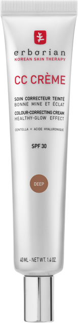 СС-крем Erborian із захистом SPF 30 Deep 40 мл (8809255787986) - Фото 1 СС-крем Erborian із захистом SPF 30 Deep 40 мл (8809255787986) - зображення 1