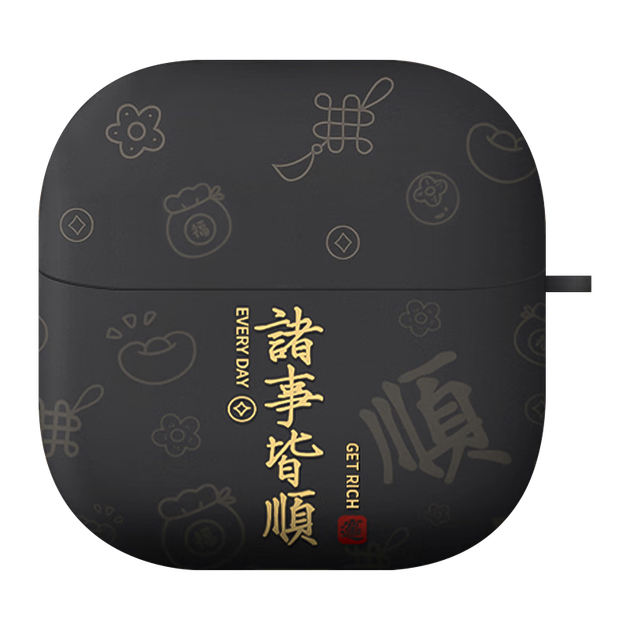 Защитный чехол Yingkaida для Huawei FreeClip2 [Smooth Sailing Black] для беспроводных Bluetooth-наушников 2-го поколения с креплением на ухо, обеспечивающий полное покрытие, противоскользящий, ударопрочный, с креативным мультяшным рисунком. - изображение 4