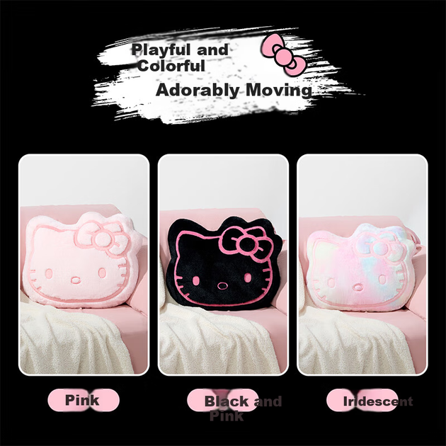 MINISO Sanrio Family Series Hello Kitty №18 Велика подушка для голови дивана Подарунок на день народження рожевий - Фото 2 MINISO Sanrio Family Series Hello Kitty №18 Велика подушка для голови дивана Подарунок на день народження рожевий - зображення 2