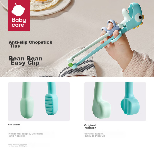 Детские тренировочные палочки для еды Babycare из силикона Macaron Blue - изображение 8