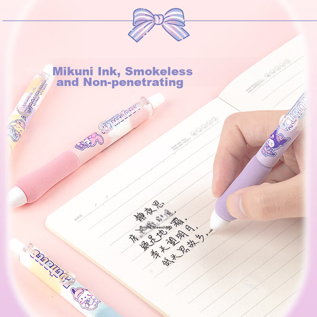 Набор из 6 гелевых ручек GuangBo & Sanrio Comfort Foam с выдвижным стержнем, наконечник ST, европейская упаковка, толщина чернил 0,5 мм, черные чернила, Back-To Stationery, KT82110-6 - Фото 8 Набор из 6 гелевых ручек GuangBo & Sanrio Comfort Foam с выдвижным стержнем, наконечник ST, европейская упаковка, толщина чернил 0,5 мм, черные чернила, Back-To Stationery, KT82110-6 - изображение 8