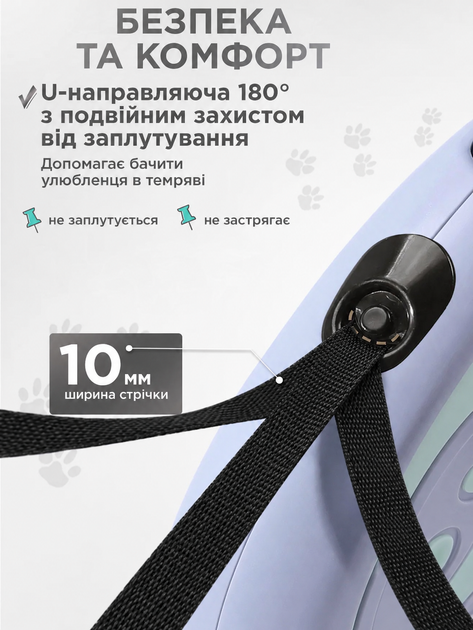 Поводок рулетка для собак 5м Axacam до 25 кг автоматический поводок для кошек щенков мелких средних пород шпица йорка корги прогулочный прочный Green - Фото 4 Поводок рулетка для собак 5м Axacam до 25 кг автоматический поводок для кошек щенков мелких средних пород шпица йорка корги прогулочный прочный Green - изображение 4