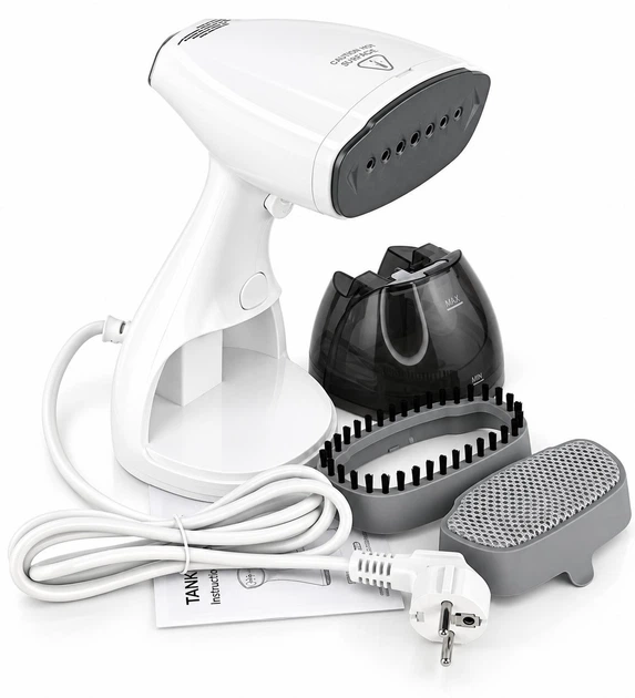 Профессиональный ручной отпариватель для одежды Tasbudy UHA-QH09 (белый, 1500W, 120°C, 2.5 бар, керамическая подошва, резервуар 300 мл) - изображение 10