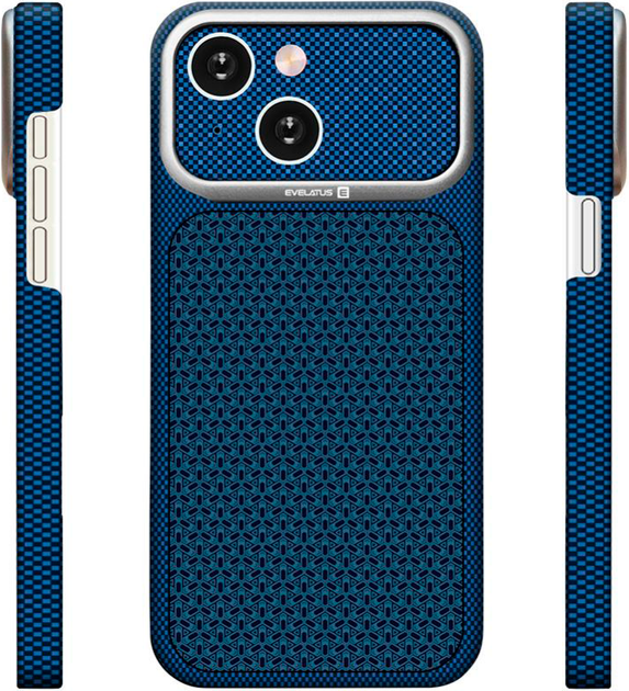 Панель Evelatus Carbon Premium MagSafe для Apple iPhone 15 Midnight Blue (4752192110673) - Фото 2 Панель Evelatus Carbon Premium MagSafe для Apple iPhone 15 Midnight Blue (4752192110673) - зображення 2