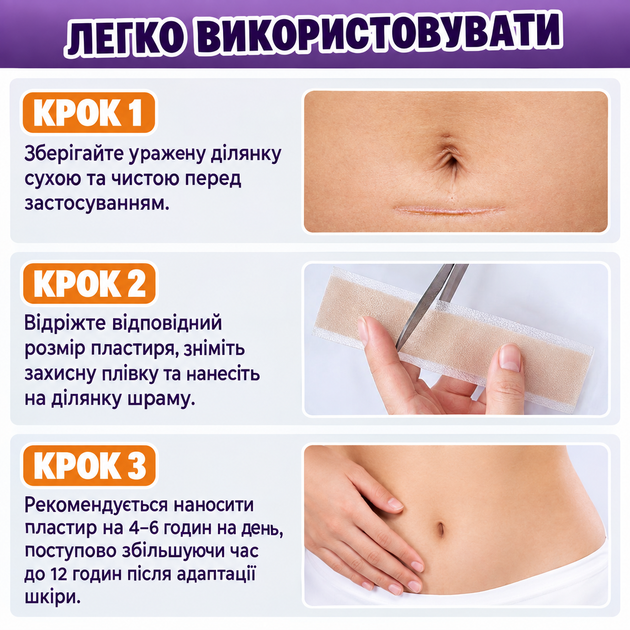 Силиконовый пластырь от шрамов и рубцов Scar Sheets 4*150 см - изображение 4