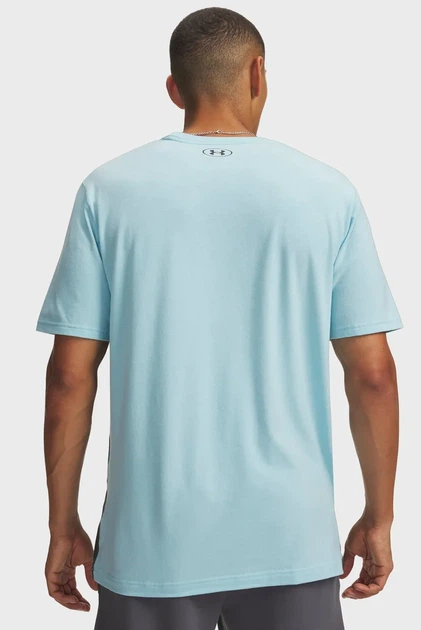Чоловіча блакитна футболка UA M 60/40S BLEND LOGO SS Under Armour XL 6013612-293 - Фото 3 Чоловіча блакитна футболка UA M 60/40S BLEND LOGO SS Under Armour XL 6013612-293 - изображение 3