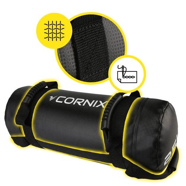 Мішок для кросфіту Cornix 25 кг тренувальний XR-0552 Black - зображення 7