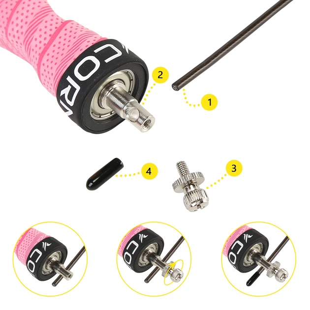 Скоростная скакалка для кроссфита Cornix Speed Rope Pro XR-0520 Pink - Фото 8 Скоростная скакалка для кроссфита Cornix Speed Rope Pro XR-0520 Pink - изображение 8
