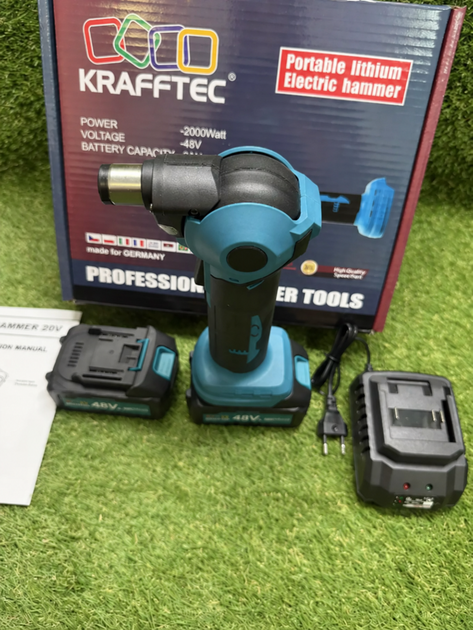 Гвоздозабиватель аккумуляторный Krafftec 19000 уд/мин Нейлер для забивания гвоздей 48V/6Ah Электромолоток строительный гвоздозабивной - изображение 8