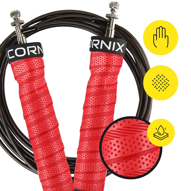 Скоростная скакалка для кроссфита Cornix Speed Rope Pro XR-0519 Red - Фото 9 Скоростная скакалка для кроссфита Cornix Speed Rope Pro XR-0519 Red - изображение 9