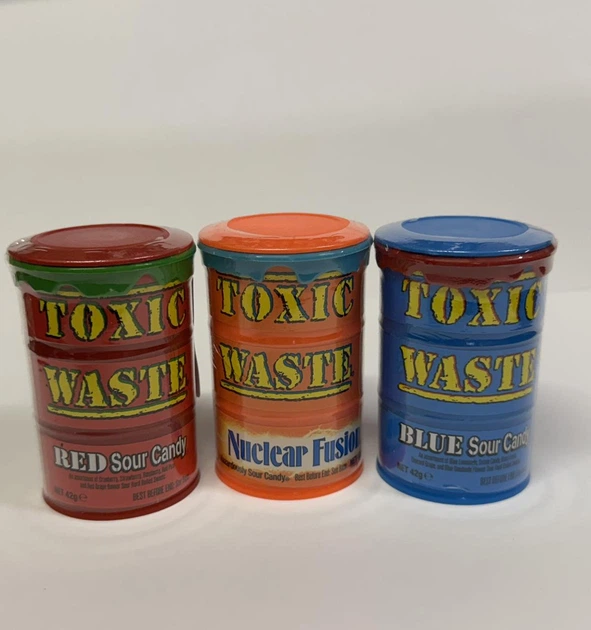 Набор Toxic Waste Лютый Токс 3 шт (Кисли Конфеты Blue+ Orange Nuclear Fusion + Red Sour Candy - Фото 1 Набор Toxic Waste Лютый Токс 3 шт (Кисли Конфеты Blue+ Orange Nuclear Fusion + Red Sour Candy - изображение 1