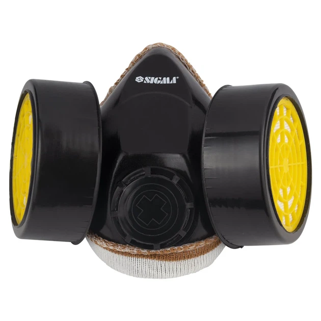Респиратор с угольным фильтром Sigma 9422211 2 фильтра 17x9x11,5 см - Фото 3 Респиратор с угольным фильтром Sigma 9422211 2 фильтра 17x9x11,5 см - изображение 3