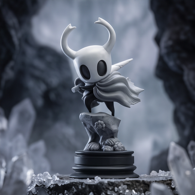 Колекційна фігурка Hollow Knight 10 см, статуэтка на підставці Лицар ручної роботи - Фото 3 Колекційна фігурка Hollow Knight 10 см, статуэтка на підставці Лицар ручної роботи - зображення 3