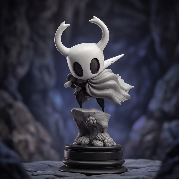 Колекційна фігурка Hollow Knight 10 см, статуэтка на підставці Лицар ручної роботи - Фото 4 Колекційна фігурка Hollow Knight 10 см, статуэтка на підставці Лицар ручної роботи - зображення 4