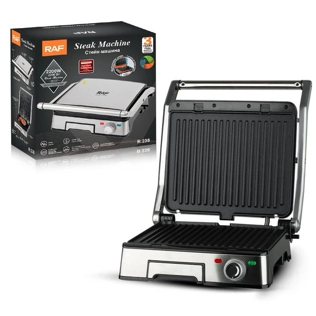 Гриль контактный Domotec/RAF R-238 2200Вт - изображение 2